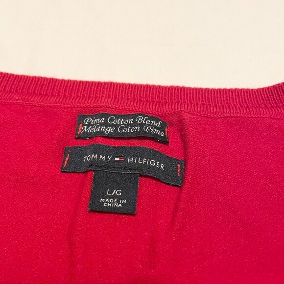 Tommy Hilfiger Pima Cotton Blend Womens Size Large Sweater Pullover - Picture 6 of 16